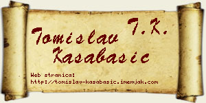 Tomislav Kasabašić vizit kartica